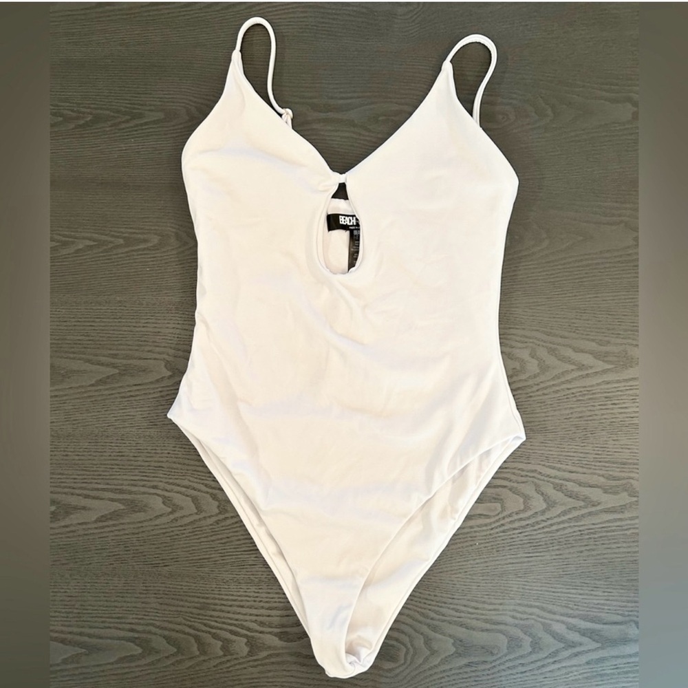 Beach Riot White One-Piece Cut-Out Swimsuit